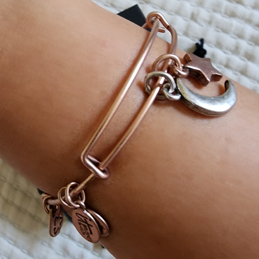 Alex and Ani X It Cosmetics Moon and Star Bracelet - Picture 3 of 3